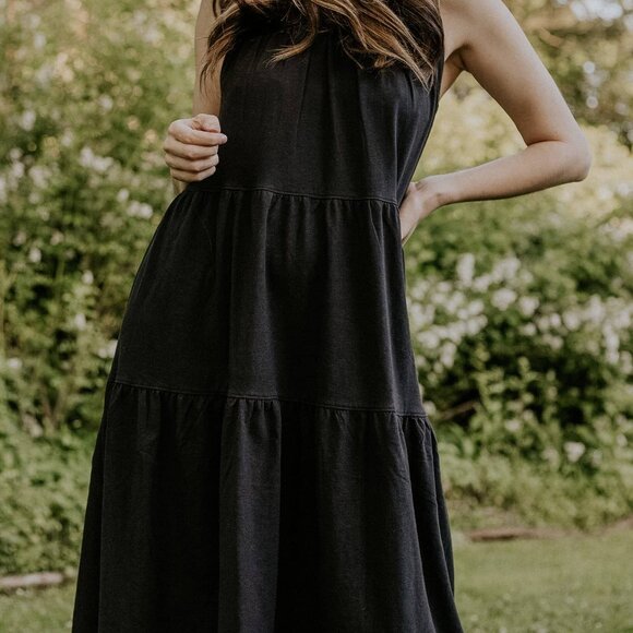 Everlane The Weekend Tiered Dress XS NWT - Picture 2 of 2